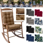 2 Pack Indoor Outdoor Patio Cushions Rocking Chair Seat Cushion Set with Ties US