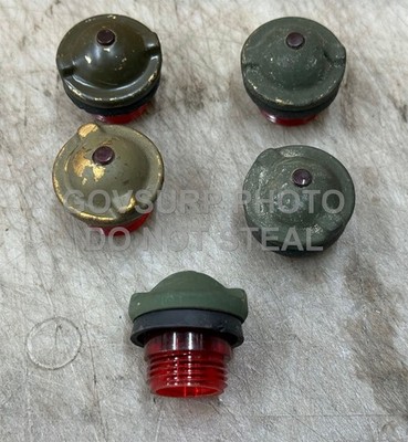 LENS DASH LIGHT HIGH BEAM COVER RED M-SERIES - 2EA 7358622 6210-00-299-5564