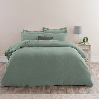 NEU IM PAKET DUNELM Alston Waffelmuster King Size Bettwäscheset