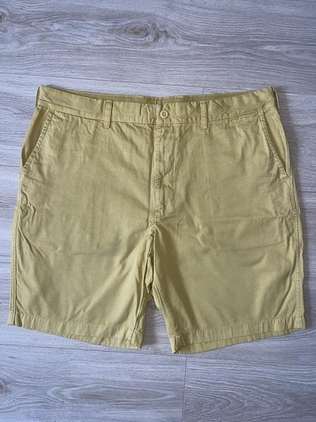 Men Uniqlo Shorts Mustard Cotton XL