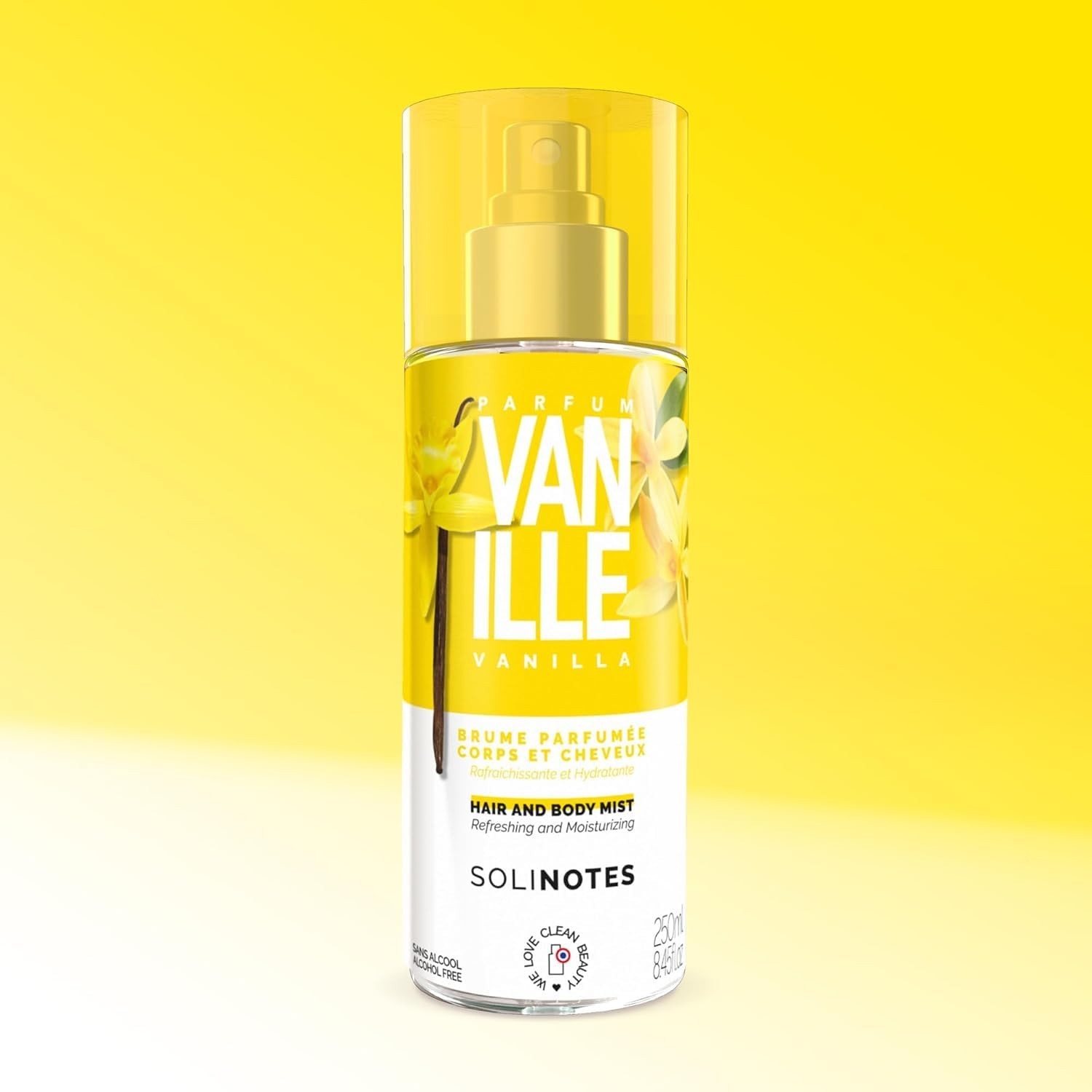 Vanilla Floral Body Spray 250ml Women’s Perfume, Warm Woody Scent, All-Day