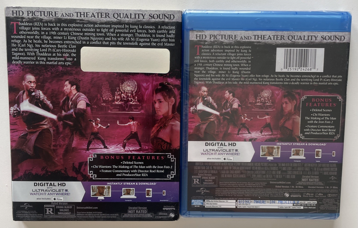 The Man with the Iron Fists 2 - Blu-ray 2015 UNRATED w/ Slipcover