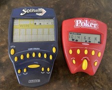 Vintage Radica Pocket Poker And Solitaire Electronic Handheld Game