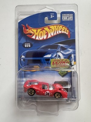Hot Wheels FERRARI P4 2002 First Edition Rot Mattel Wheels Karte inkl. Protektor