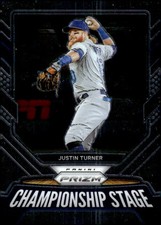 2021 Panini Prizm #CS4 Justin Turner Championship Stage Silver Prizm