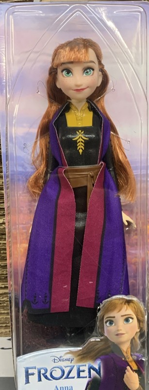 Disney Frozen Shimmer Anna Doll, Skirt, Shoes, Long Red Hair