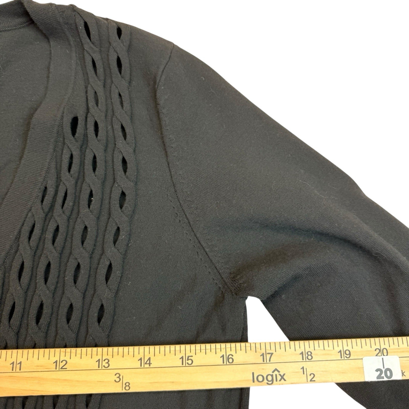 ETCETERA Black Button Front Cardigan Sweater Wome… - image 6