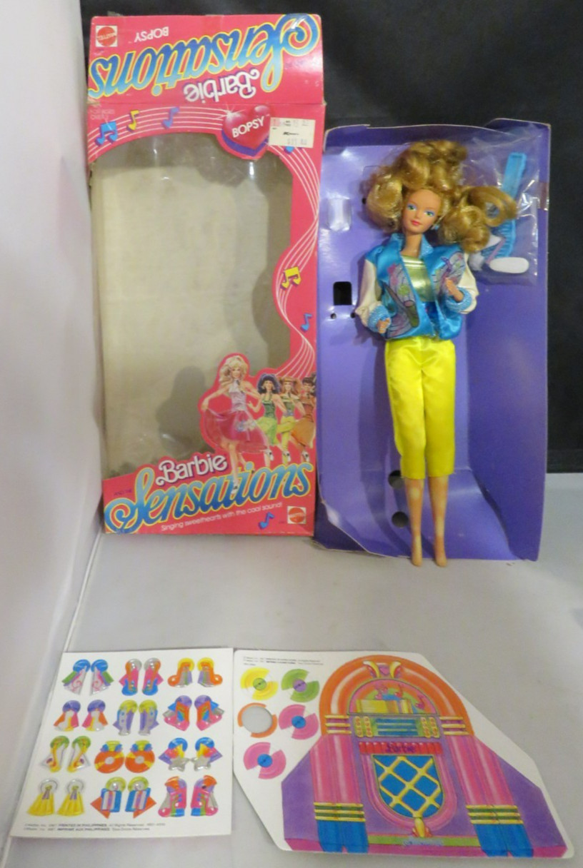 Vintage 1985 Barbie and The Sensations Bopsy doll Red hair spots on legs