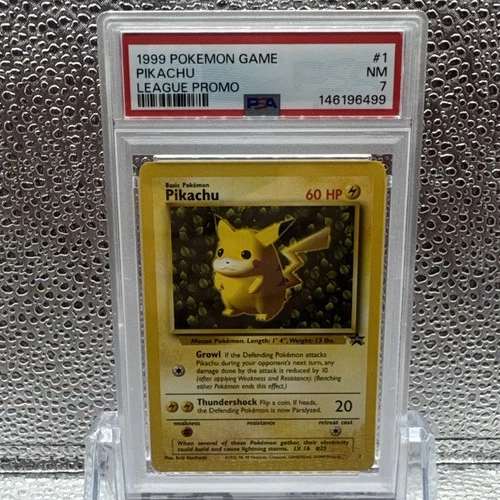 Pokemon PSA 7 Ivy Pikachu WotC Black Star League Promo