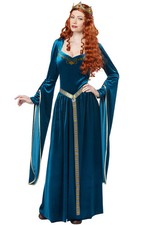 Lady Guinevere Renaissance Adult Costume Teal