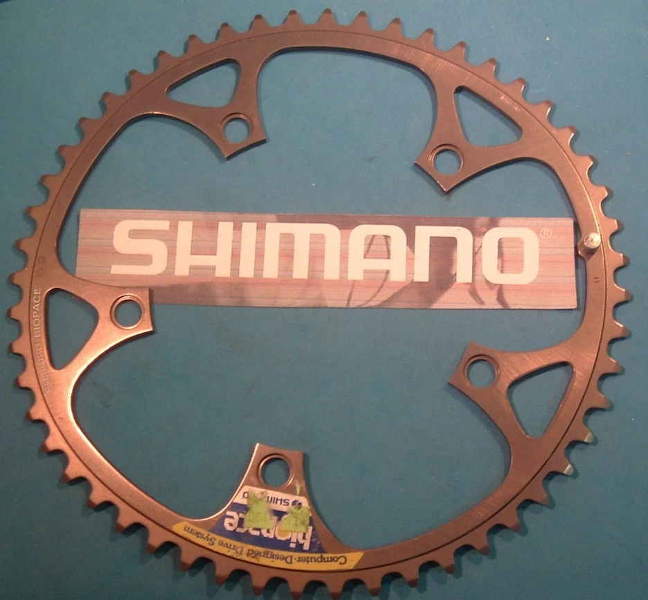 Anneau Chaîne Biopace Shimano 52 T. Alliage Léger Chaîne Étroite Engrenage