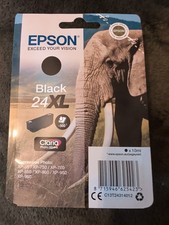 Epson 24XL Black Elephant Vacuum Sealed Ink Cartridge T2431 OEM Genuine
