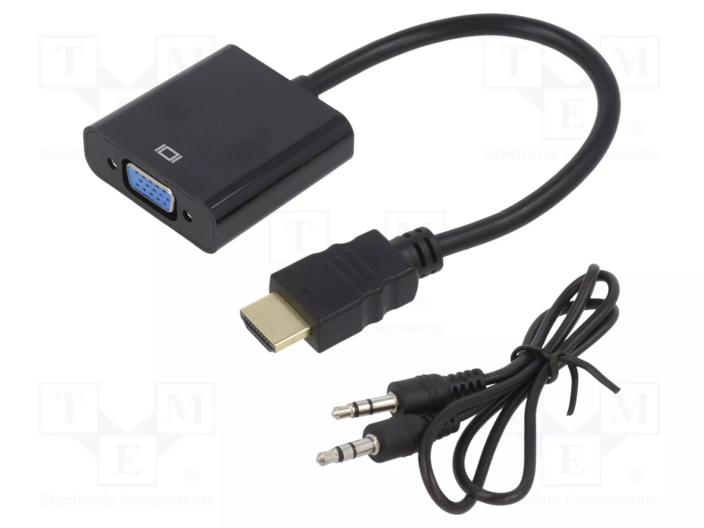 A-hdmi-vga-03 cavo e adattatore video 0,15 m hdmi tipo a (standard) vga (d-sub) nero - Immagine 2