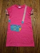 Marc Jacobs Girls Short Sleeve Pink  Dress Size 10