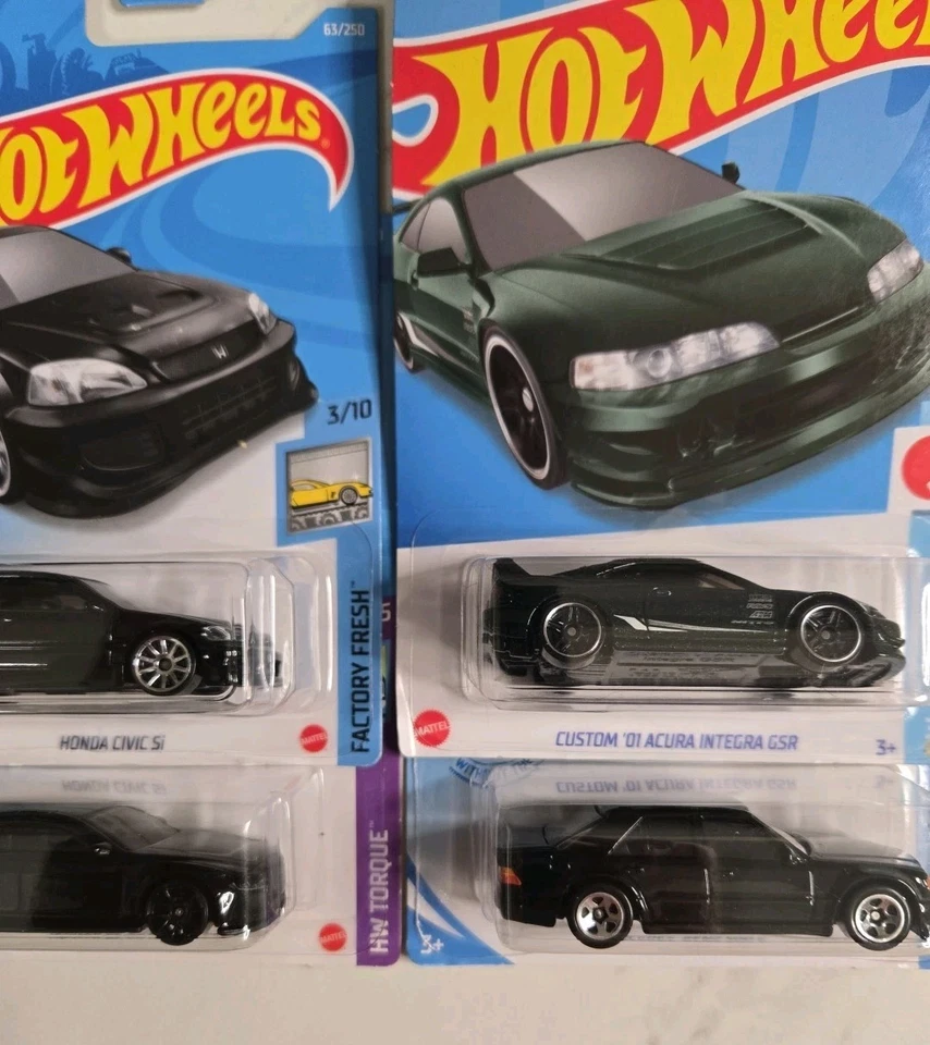 Lote Hot Wheels Honda Civic Si | Acura Integra GSR | Jaguar XE Mercedes  Foto 3 de 4