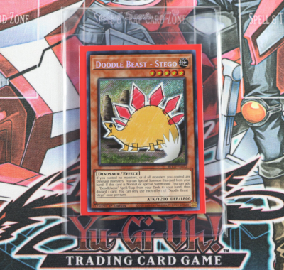 Yugioh Doodle Beast - Stego BLCR-EN032 1st Edition Secret Rare