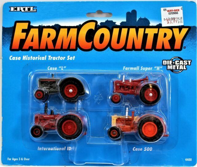 Ertl 1 64 Farm Toy Historical Tractor Set Case L 600 Farmall H Mccormick Wd 9 For Sale Online Ebay