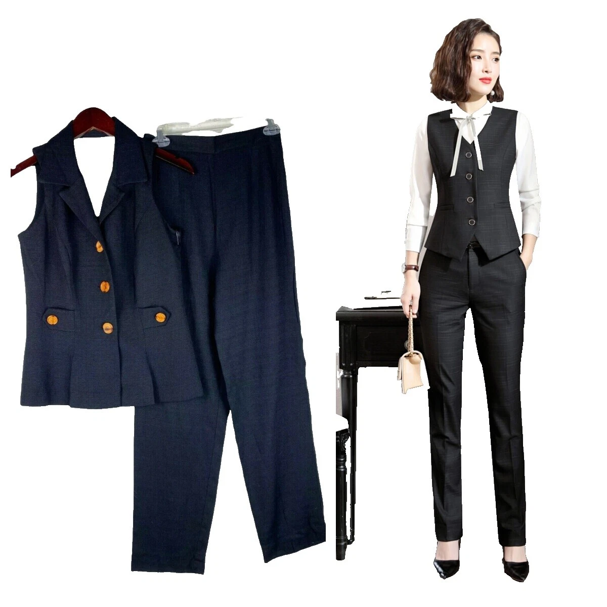 Trajes y Virgo Traje de Pantalón Suit Separates para Mujeres