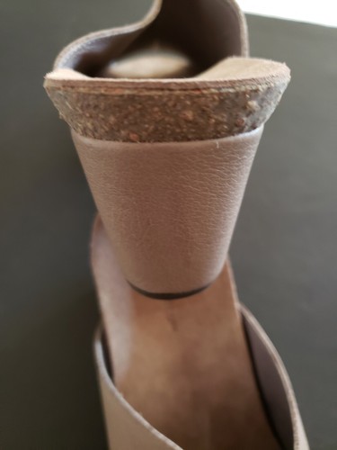 NEW - CHOCOLAT BLU - LEATHER SLIDES SZ 10.5-11 EUR. 41 - Picture 7 of 7