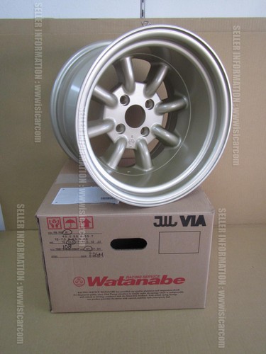 RS WATANABE EIGHT SPOKE R-TYPE WHEEL ALUMINIUM 15X10.5 -32 PCD 4X108 ...