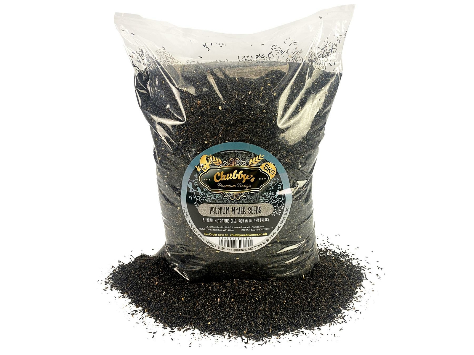 Chubby Premium Nyjer Seeds Food for Wild Birds 5kg