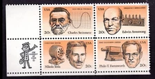 Scott #2058a (2055-58) American Inventors Zip Block of 4 Stamps MNH