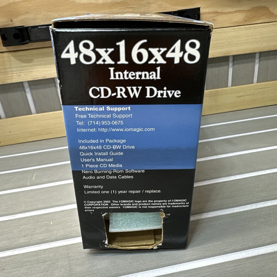I/O MAGIC 48x16x48- Internal CD-RW Rewritable Drive - New In Box - Image 2 of 4