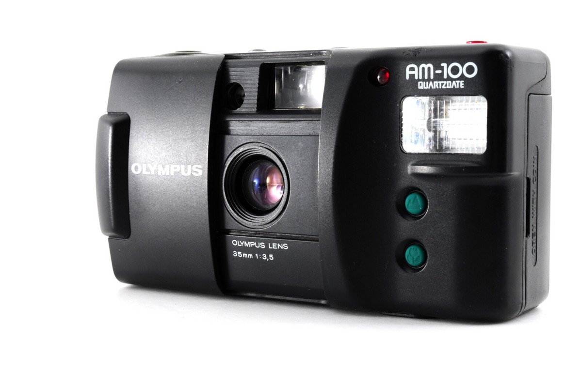 Olympus AM-100 QD Black Point & Shoot 35mm Film Camera From JAPAN