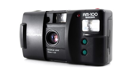 Olympus AM-100 QD Black Point & Shoot 35mm Film Camera From JAPAN