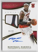2015-16 Panini Immaculate Collegiate Montrezl Harrell Rookie Auto Patch 20/99