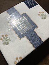 WILLIAM MORRIS QUEEN SHEET SET WOODLAND FLORAL OCHRE COTTON NEW  Cottage