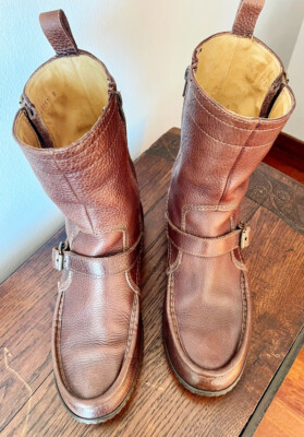 POLO RALPH LAUREN LEATHER MEN'S BOOTS SIZE UK 7.5 - EU 42 - USA 8.5