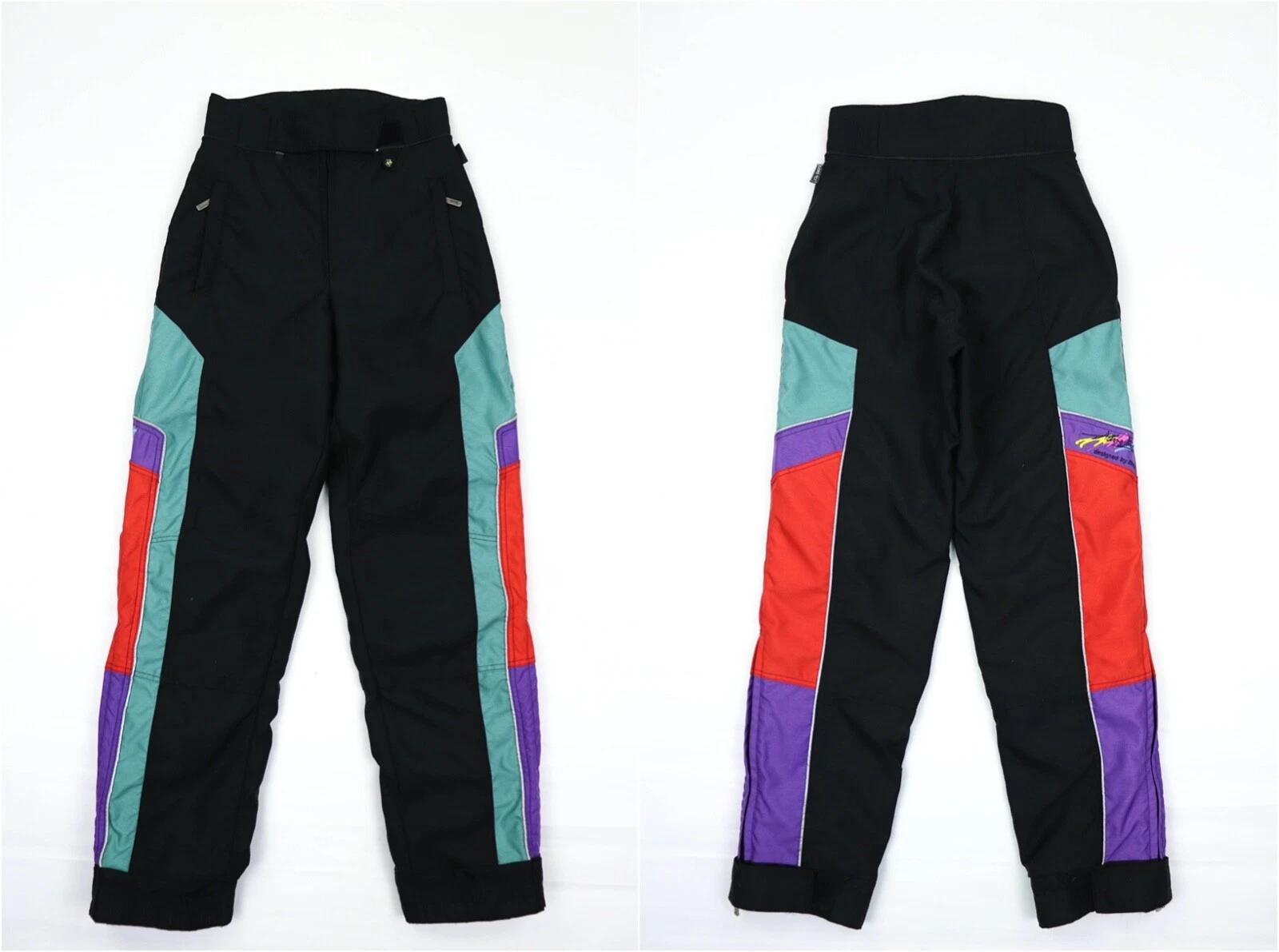 Women's BMW Vintage 90s Active Line Gore-Tex Black Snowboard Snow Ski Pants Sz38