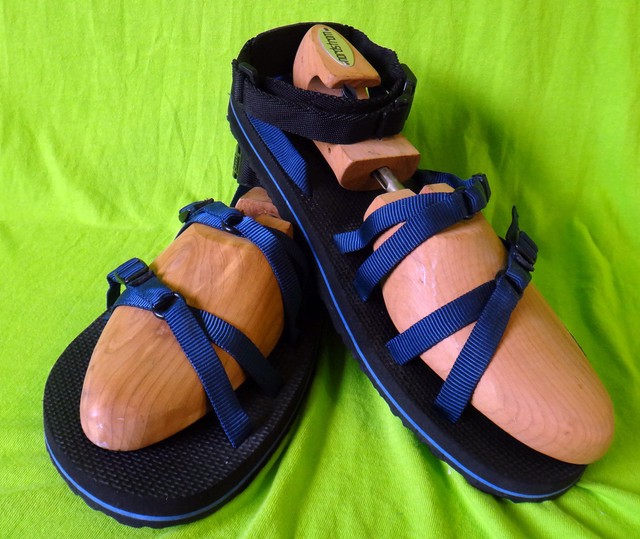 TEVA strap toe sandal US15 UK14 EU49 Jp325 BLUE hiking water thong slipper shoe | eBay