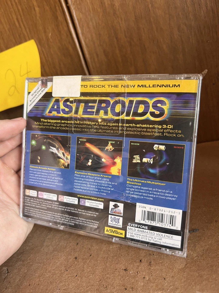 PS1 - Asteroids (Activision,1998) CIC (SEALED) MINT CONDITION - Image 2 of 3