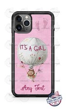 Funda de teléfono personalizada Baby Announcement It's a Girl para iPhone Samsung LG Google