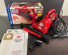 Dirt Devil Royal Ultra Handheld Vacuum Red 08230T w/Hose/Tools/Box - Tested