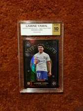 *LAMINE YAMAL* 2023-24 Merlin UCC Mystic Nights #MN8 *CGS 10* RC Rookie Card 