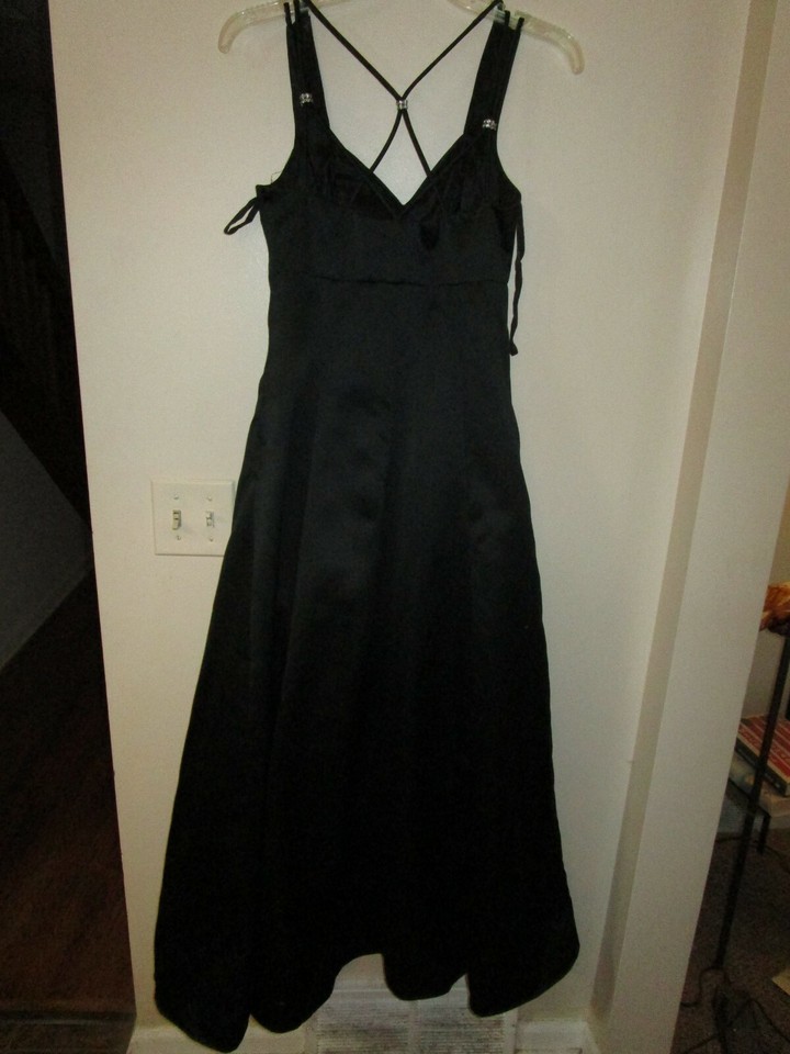 Jump Apparel Co. Black Prom Dress, Formal, Spaghetti Strap Back eBay