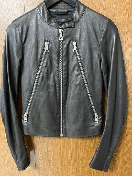 Maison Martin Margiela 5zip rider jacket leather jacket size: 38 