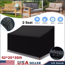 Waterproof Garden Patio Outdoor Furniture Sofa Couch Chair Table Cover Black