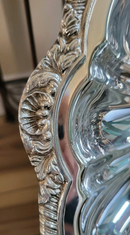 Neiman Marcus Godinger Silver Art Co Precioso cuenco plateado concha de almeja Foto 3 de 4