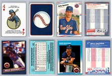 Wally Backman 4 Card Lot - 1986 New York Mets / Minnesota Twins 