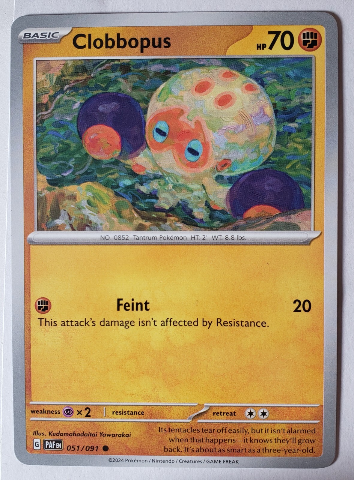 Clobbopus 051/091 NM / M - Paldean Fates Pokemon Card $2 Combined Shipping