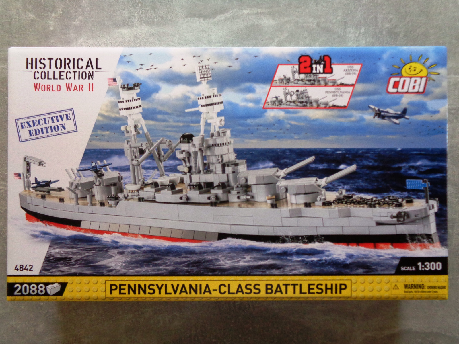 Cobi 4842 1:300 Pennsylvania - Class Battleship (2In1) - Executive Edition - Bild 4