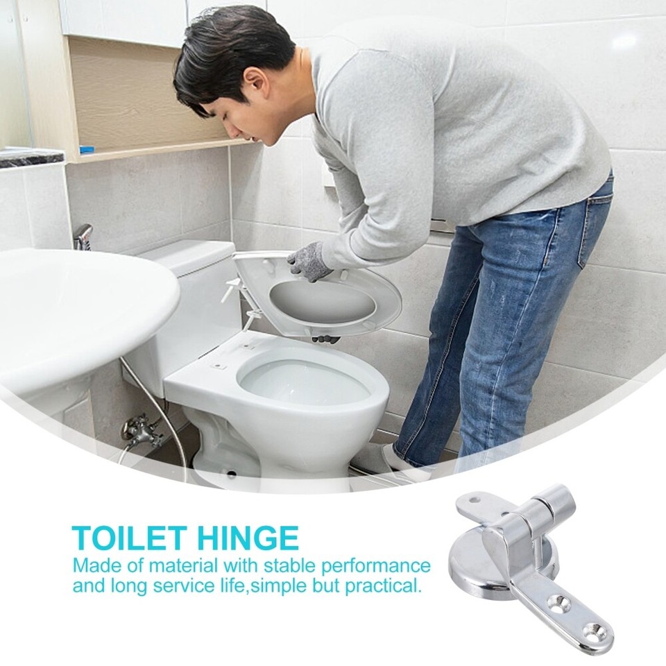 Toilet Seat Screws Universal Lid Hinge Hinges Wc Fixing Bathroom eBay
