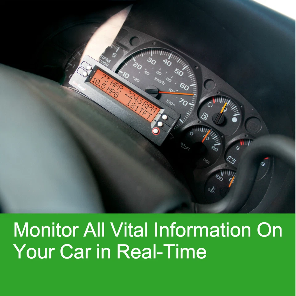 ScanGauge 2 II OBD2 Auto OBD Scan Tool Digital Gauge & Car Trip Computer - image 4 of 4