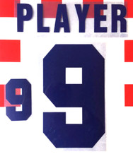 Set Flock Nummer number Trikot jersey shirt Kroatien Croatia Hrvatska 1998 home