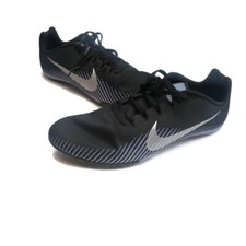 Nike Zoom Rival Mens 12 Track Running Racing Shoes w Spikes  Bag Black Grey