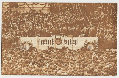 PRESIDENT WOODROW WILSON ~ INAUGURATION ~ WASHINGTON D.C. - 1912